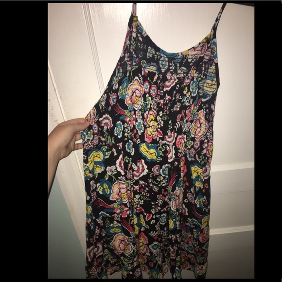 Black Floral Dress - Picture 3 of 3